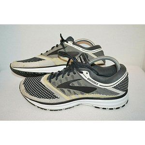 Brooks Revel Black White Knit Running Shoes 1202491B155 Women's Size 8.5 B